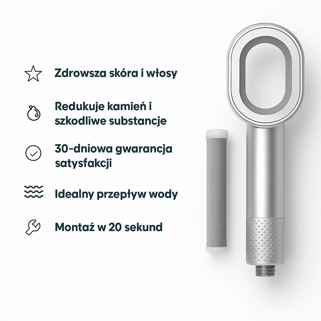 DermaLabs – Słuchawka prysznicowa dla zdrowszych włosów i skóry